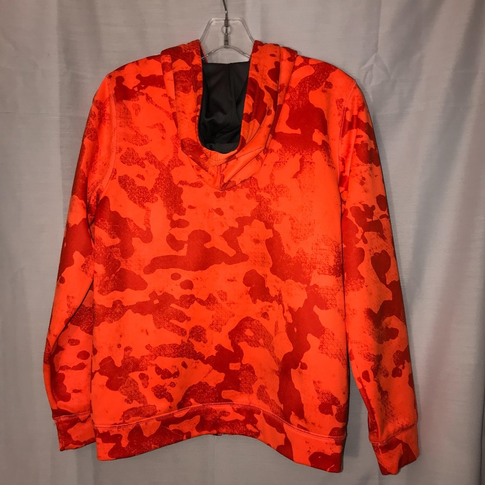 Under Armour - Bright Orange Hoodie - Size YLG - Picture 2 of 4